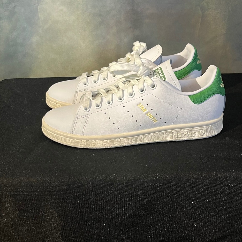 Adidas Stan Smith Originals Sneakers White Green Classic Low Top Women's 7.5 - Picture 4 of 9